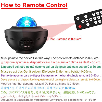 LED Starry Galaxy Projector Night Light