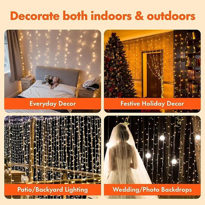 3M LED Curtain Lights (8 Modes)