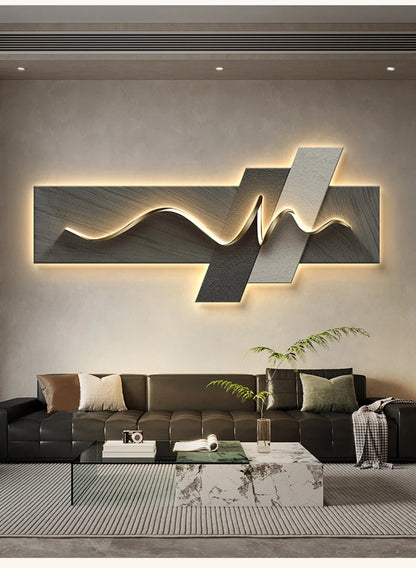 Luxury Wall Art with Light