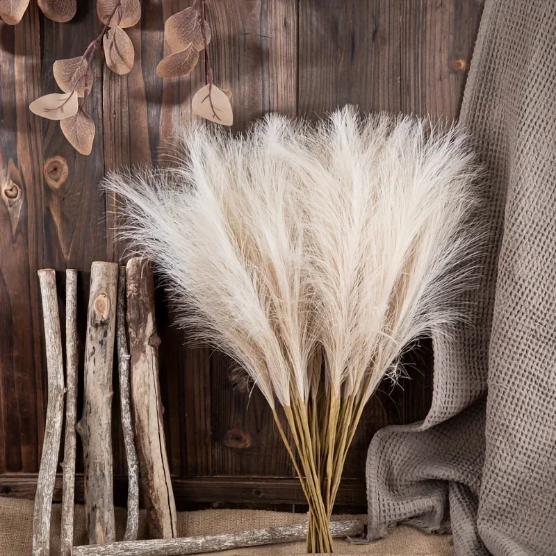 10pcs Faux Pampas Grass for Vase Decoration