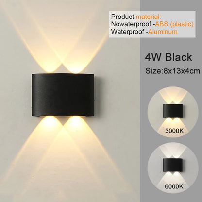Modern Indoor/Outdoor LED Wall Light