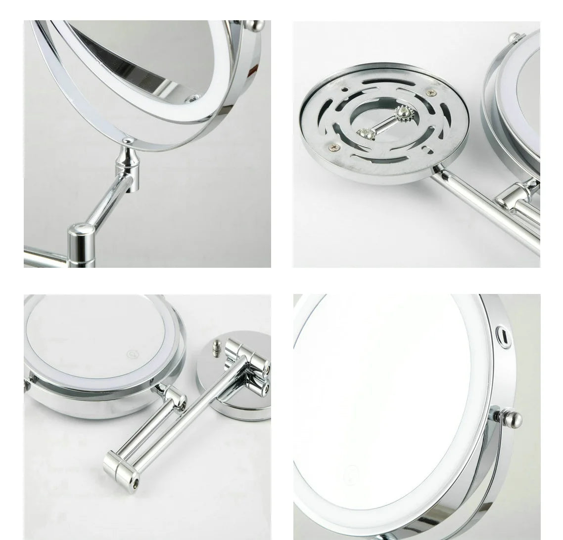 8" Rechargeable Vanity Mirror(10x Magnification)