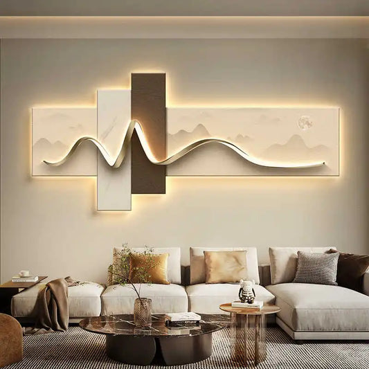 Luxury Wall Art with Light