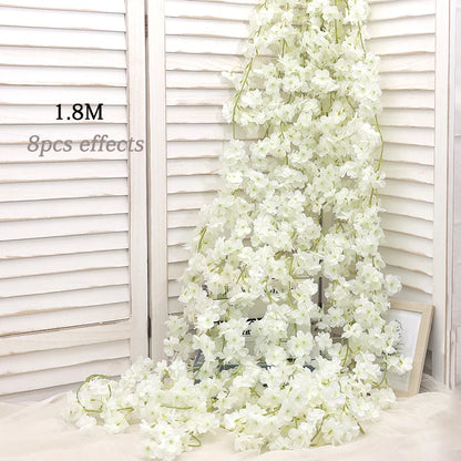 Artificial Silk Cherry Blossom Vine DIY Arrange