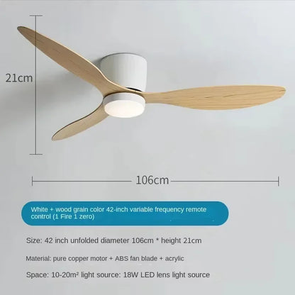 Remote Ceiling Fan &  LED Light