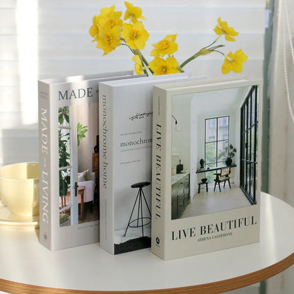 3-Pcs Fashion Fake Book Set (Decoration)