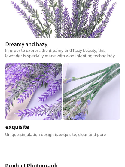 5Pcs Artificial Lavender Flower