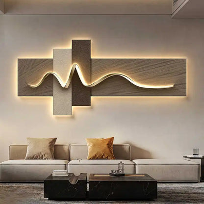 Luxury Wall Art with Light