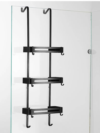 Nail-Free Hanging Bath Shelves