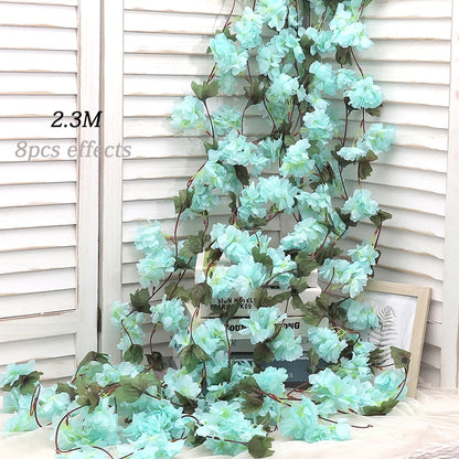 Artificial Silk Cherry Blossom Vine DIY Arrange