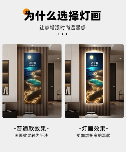 Wave & Moon Clock