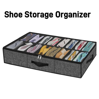 Under-Bed Shoe Organizer (12-Pair)