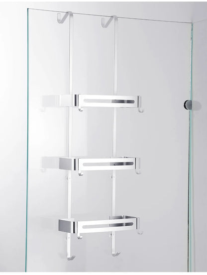 Nail-Free Hanging Bath Shelves