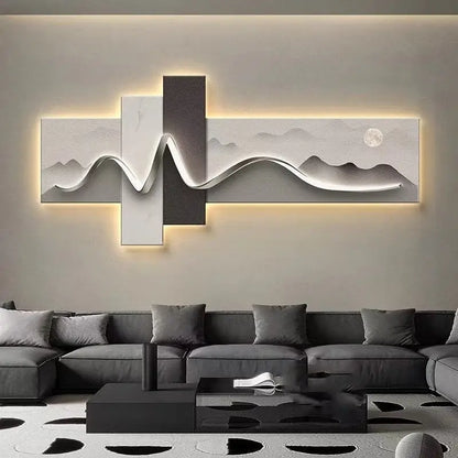 Luxury Wall Art with Light