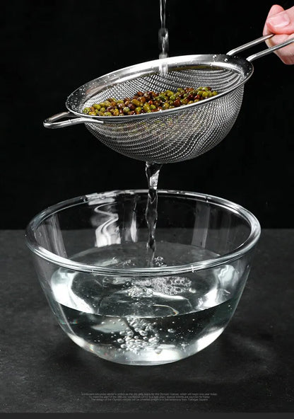Set of 3 Fine Mesh Strainer Stainless Steel Skimmer