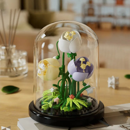 Flower Bouquet Bonsai Building Blocks