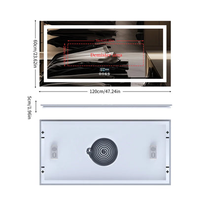 Large Illuminated LED Bluetooth Vanity Mirror(Anti-Fog)