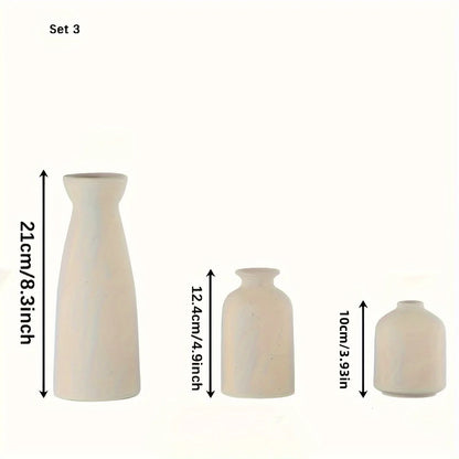 Set of 3 Decent Ceramic Vase