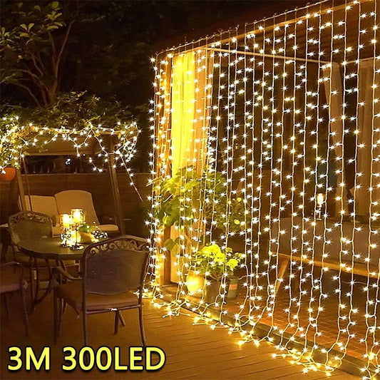 3M LED Curtain Lights (8 Modes)