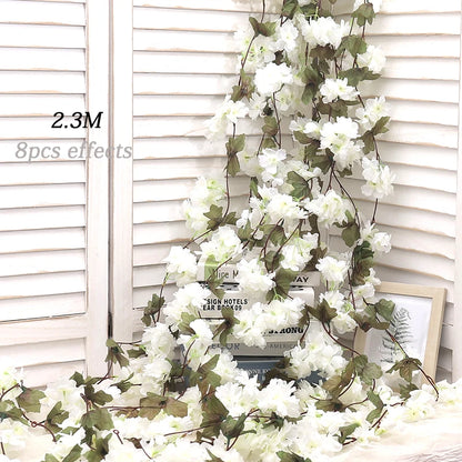 Artificial Silk Cherry Blossom Vine DIY Arrange