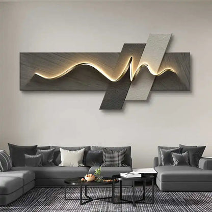 Luxury Wall Art with Light