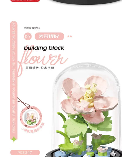 Flower Bouquet Bonsai Building Blocks