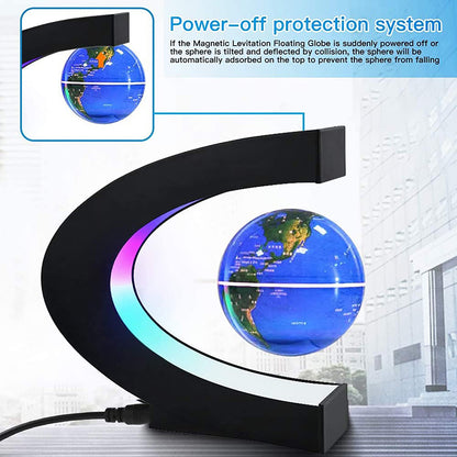 Magnetic Floating Globe LED World Map Lamp