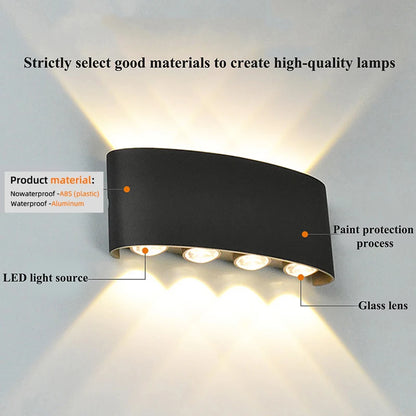 Modern Indoor/Outdoor LED Wall Light
