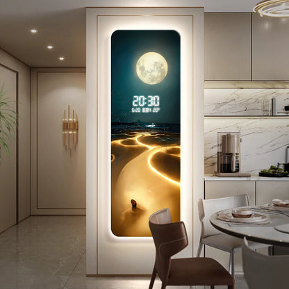 Wave & Moon Clock