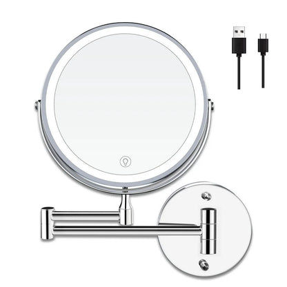 8" Rechargeable Vanity Mirror(10x Magnification)