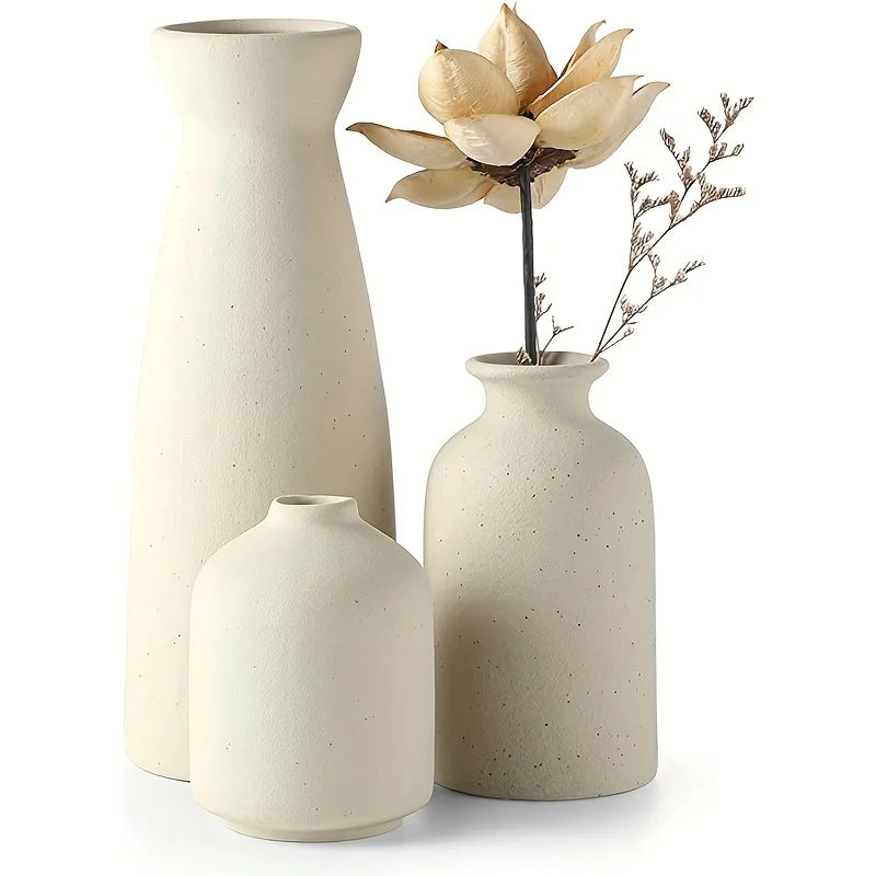 Set of 3 Decent Ceramic Vase
