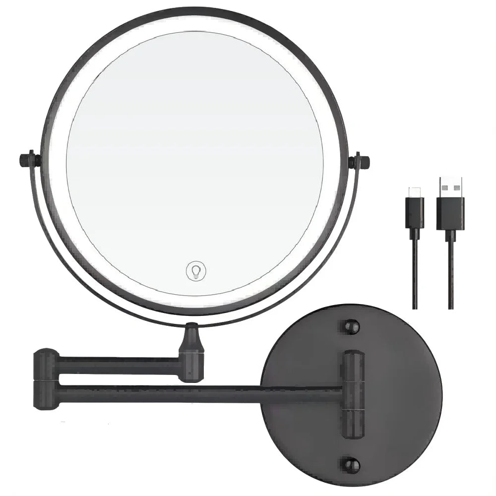 8" Rechargeable Vanity Mirror(10x Magnification)