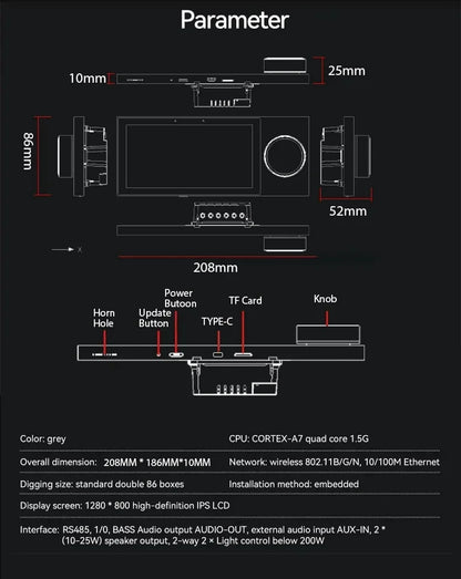 Smart Home Control Hub (Tuya Zigbee)