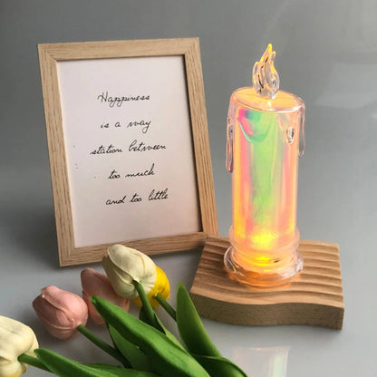 LED Flameless Crystal Candle Lamp