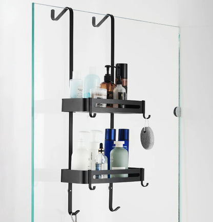 Nail-Free Hanging Bath Shelves
