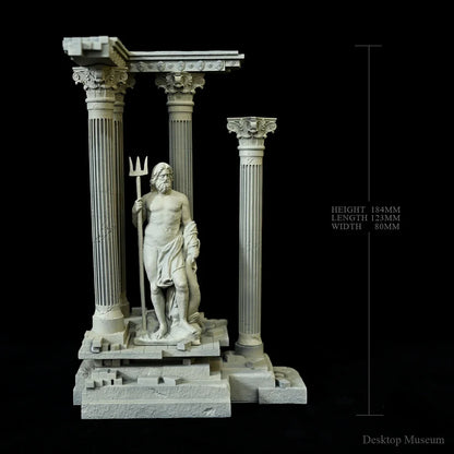 185mm Roman Column Aquatic Decor