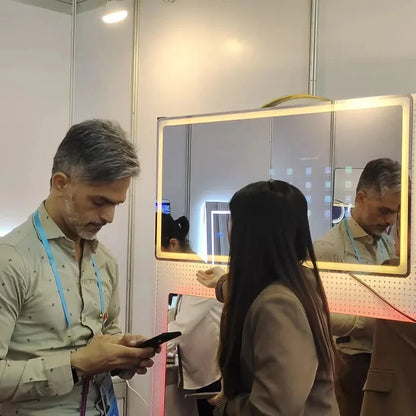 Luxury Glass Smart Mirror with Android TV & LEDs