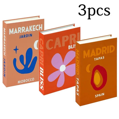 3-Pcs Fashion Fake Book Set (Decoration)