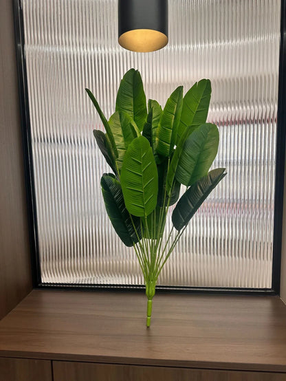 18 Large Artificial Banana Plant Leaves