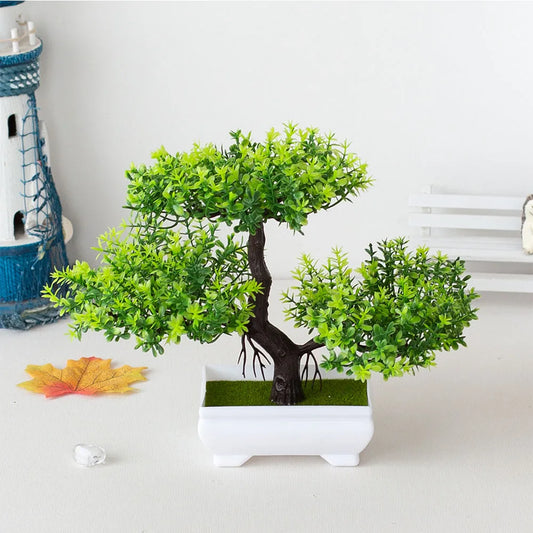 Potted Bonsai Artificial Plant
